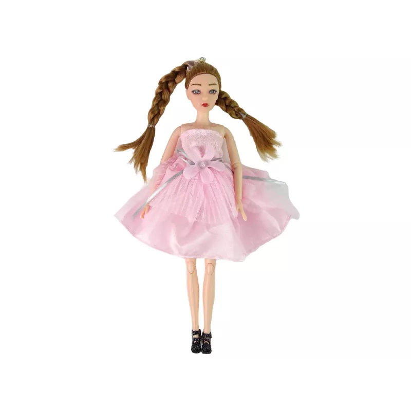LEAN TOYS Muñeca bebé Emily con coletas, gato y flores