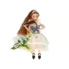 LEAN TOYS Muñeca bebé Emily con violín y flores