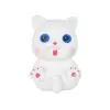 LEAN TOYS Muñeca bebé con gato, pelo largo castaño