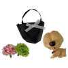 LEAN TOYS Muñeca bebé Emily con bolso de perro y flores