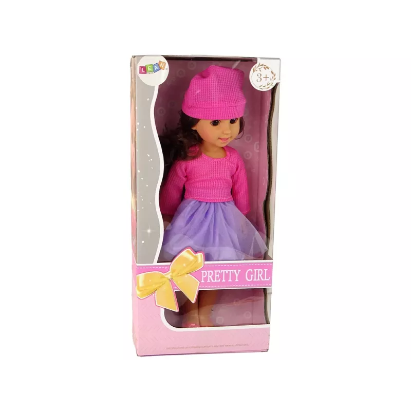 LEAN TOYS Muñeca Bebé Niña Pelo Castaño