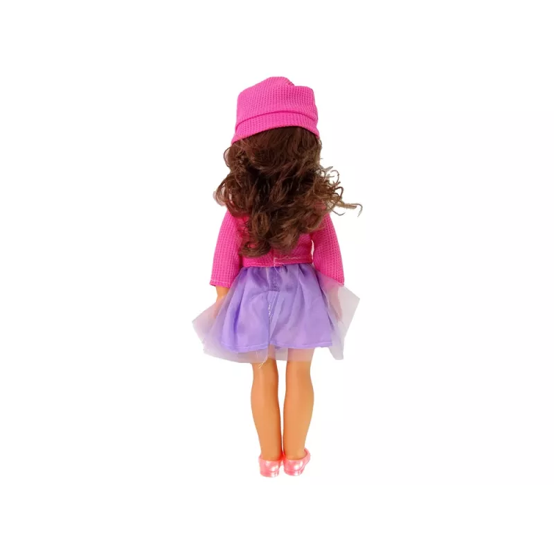LEAN TOYS Muñeca Bebé Niña Pelo Castaño