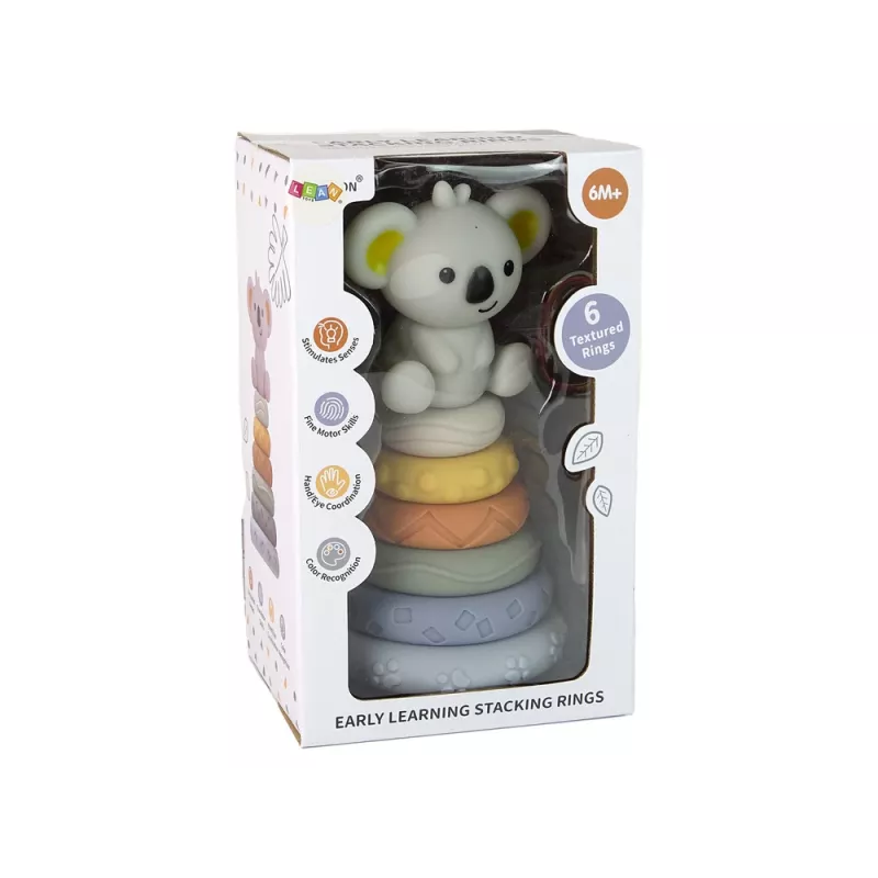 LEAN TOYS Pirámide koala bebé