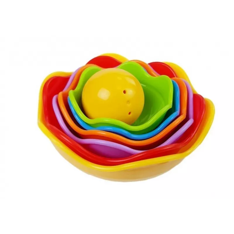 LEAN TOYS Pirámide de conchas para bebé