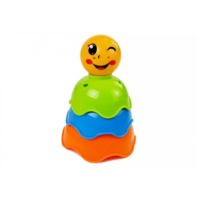 LEAN TOYS Pirámide de conchas para bebé