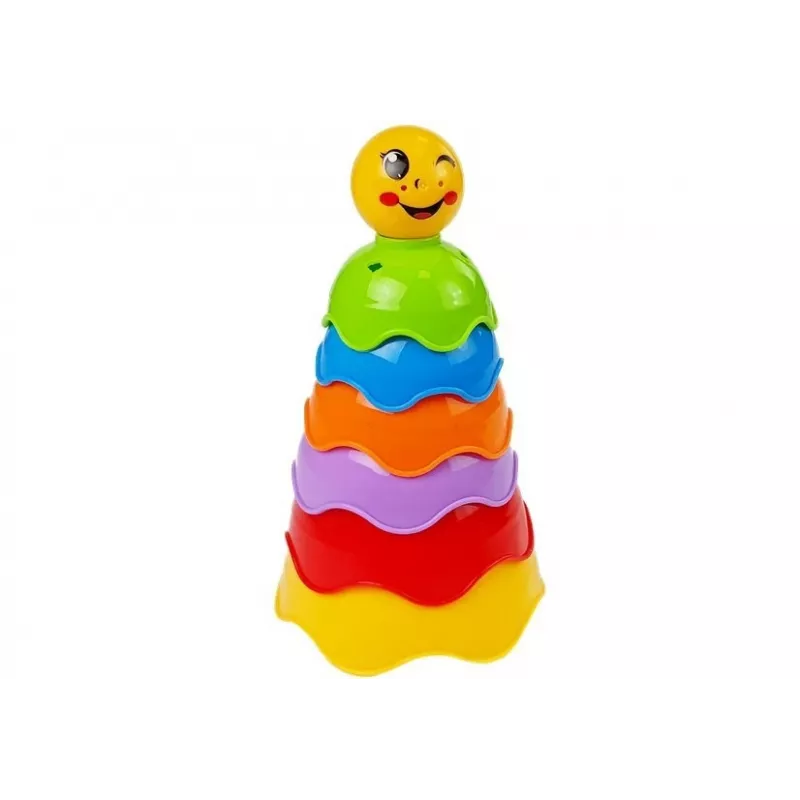 LEAN TOYS Pirámide de conchas para bebé