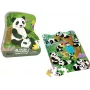 LEAN TOYS Puzzle Panda Bosque de Bambú 48 Piezas