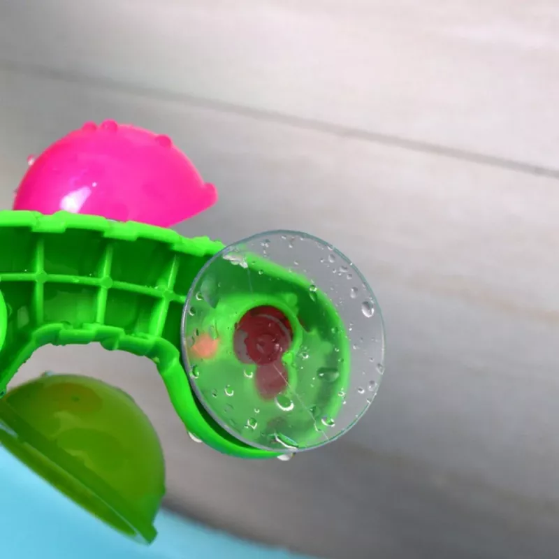 LEAN TOYS Set de baño Molino de agua con ventosas y dos palas de agua