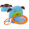LEAN TOYS Juguete de baño mini baloncesto perro pez de goma