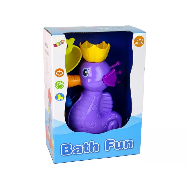 LEAN TOYS Juguete de baño caballito de mar con ducha cascada