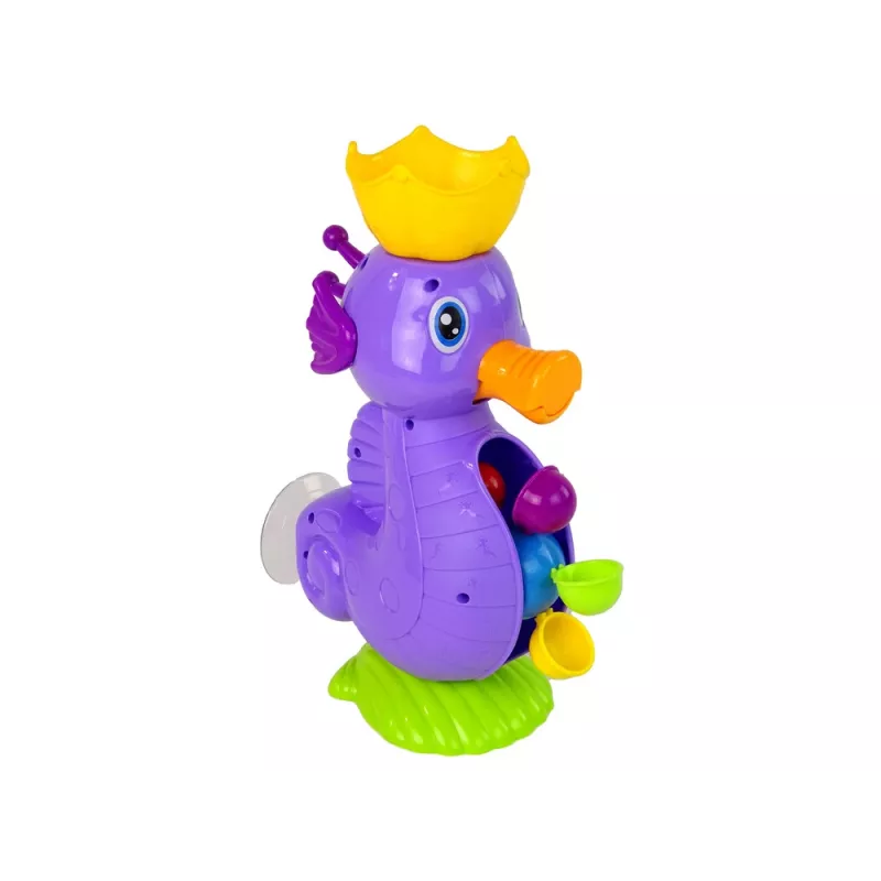 LEAN TOYS Juguete de baño caballito de mar con ducha cascada