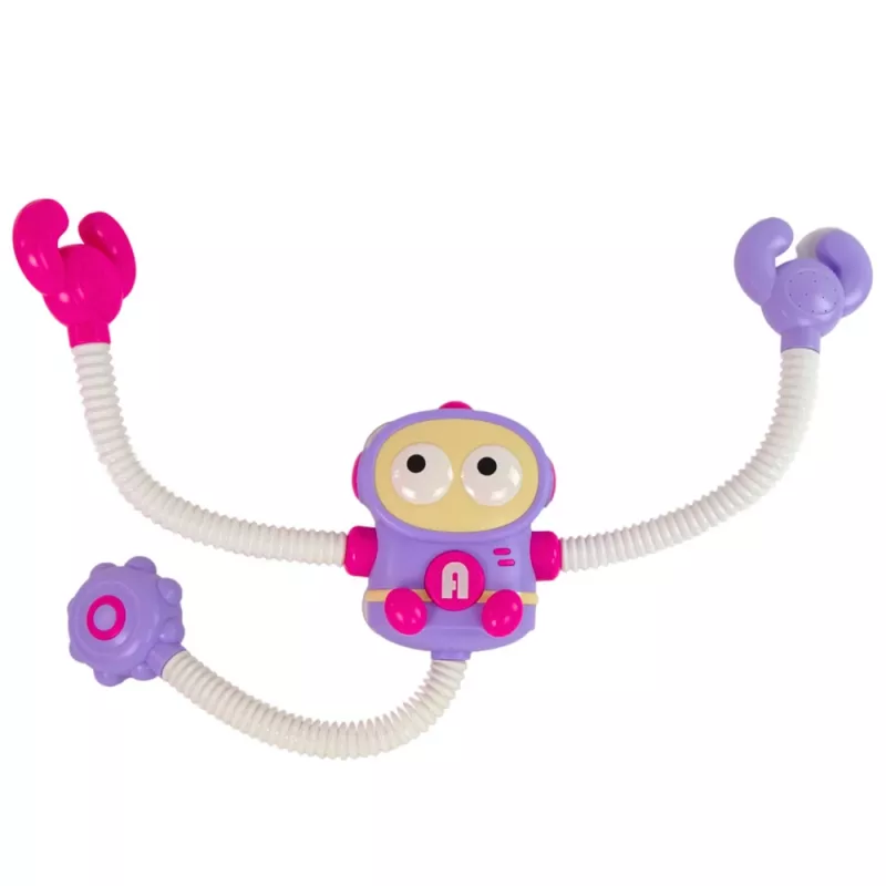 LEAN TOYS Juguete de baño ducha astronauta con circulación de agua y ventosas