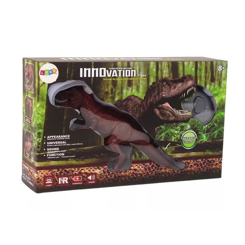 LEAN TOYS Dinosaurio Tiranosaurio Rex a pilas teledirigido con sonido