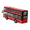 LEAN TOYS Autobús de dos pisos a pilas con luz y sonido, fricción, Rojo