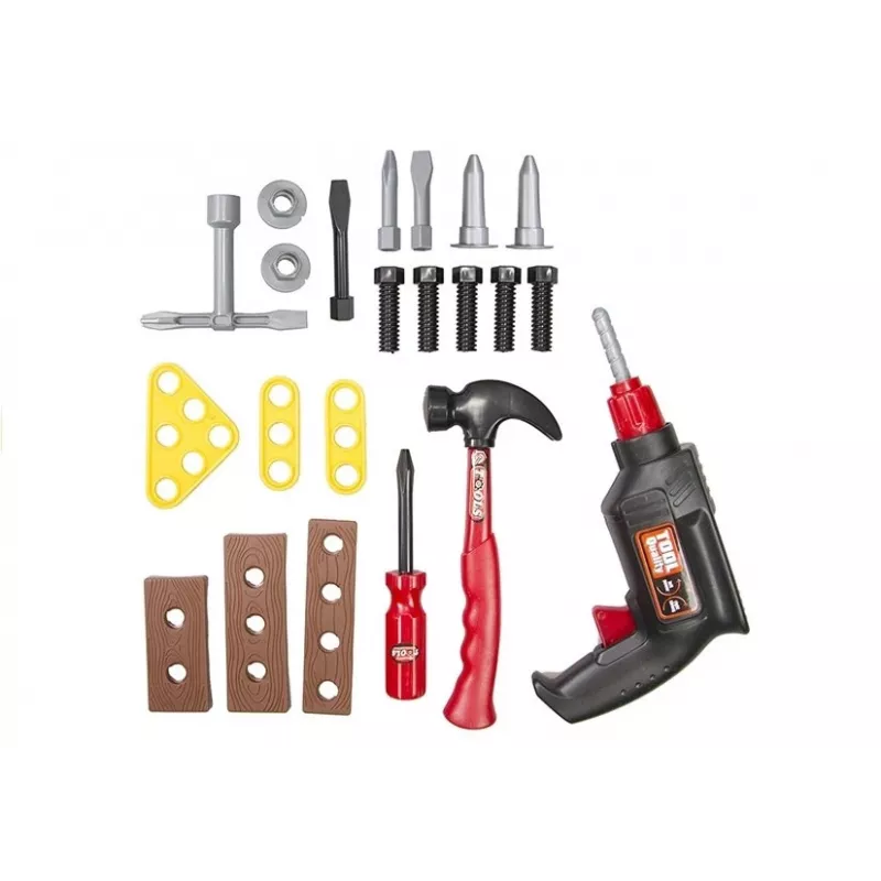 LEAN TOYS Gran set de herramientas de 22 PCS Kit Mecánico DIY en maletín Juguete de construcción creativo