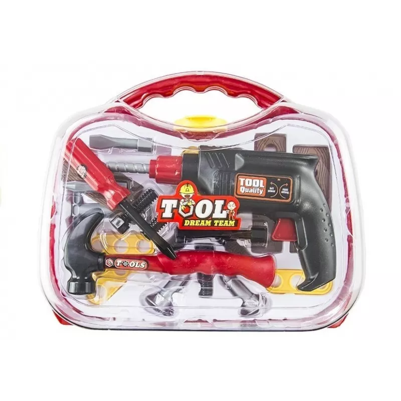 LEAN TOYS Gran set de herramientas de 22 PCS Kit Mecánico DIY en maletín Juguete de construcción creativo