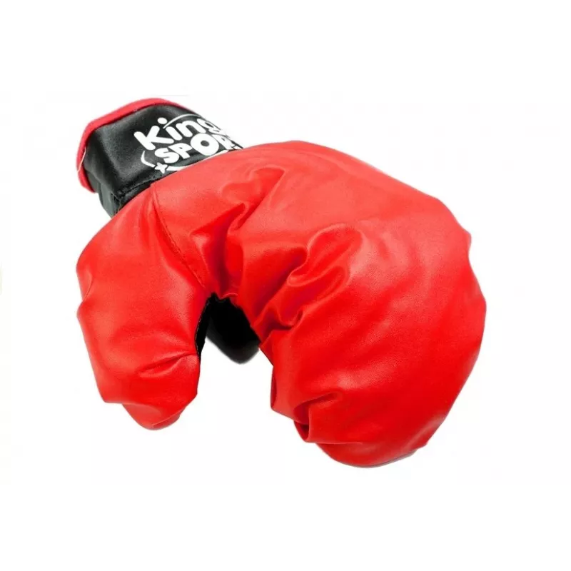 LEAN TOYS Set Boxer grande para niños + guantes soporte de pera