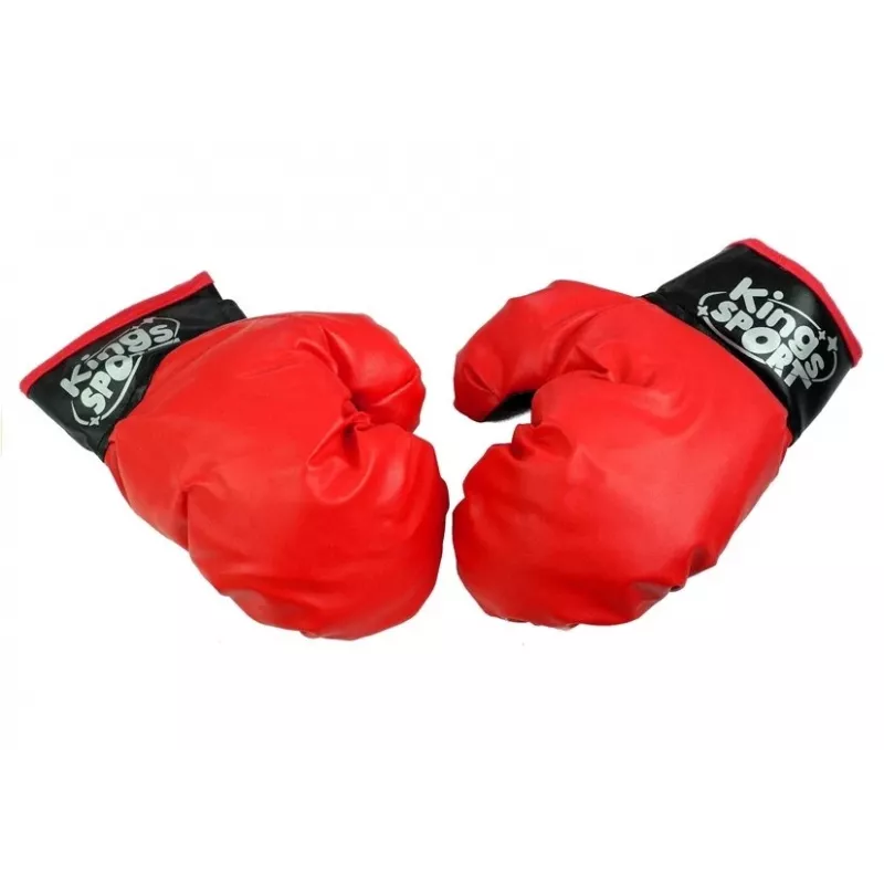 LEAN TOYS Set Boxer grande para niños + guantes soporte de pera