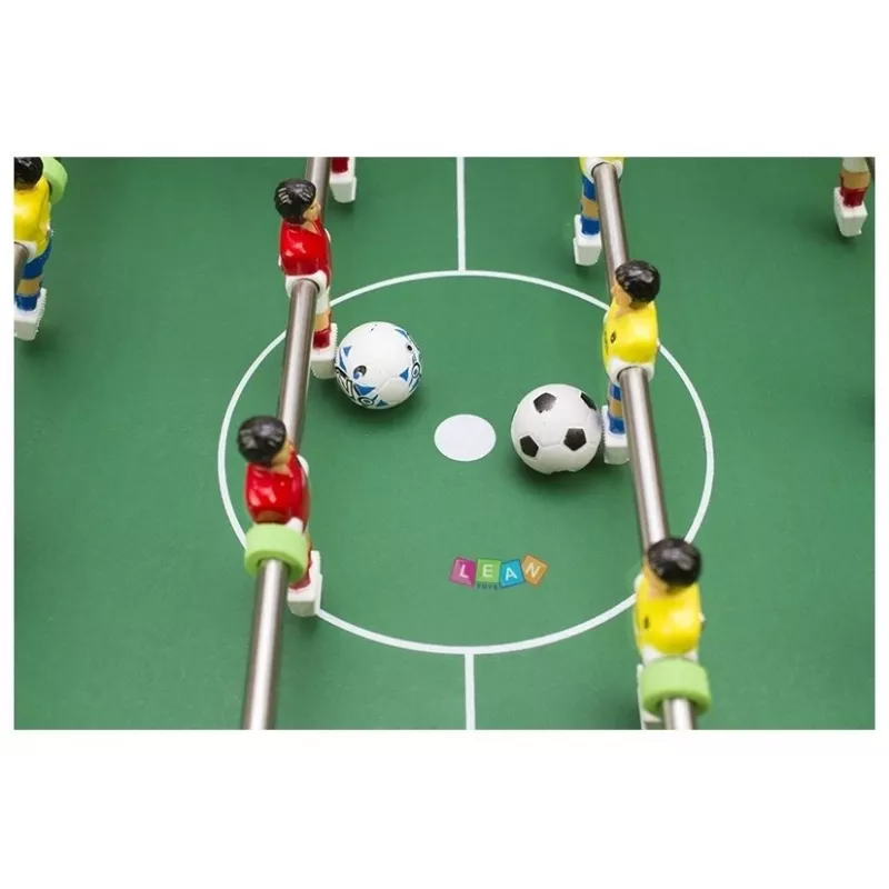 LEAN TOYS futbolín Big Football Table 70 cm Soccer Sport - juego de futbolín con 22 jugadores