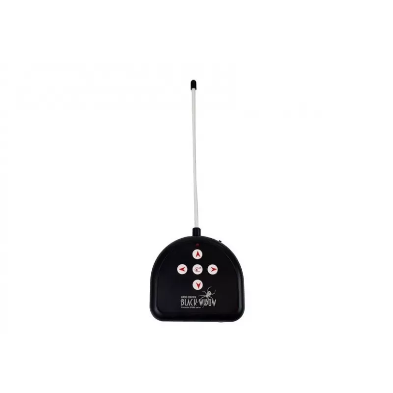 LEAN TOYS Gran araña peluda Black Widow con control remoto