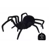 LEAN TOYS Gran araña peluda Black Widow con control remoto