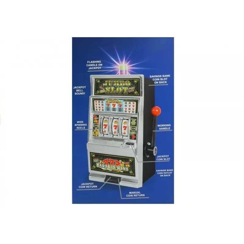 LEAN TOYS Máquina tragaperras grande Casino con sonidos Hucha
