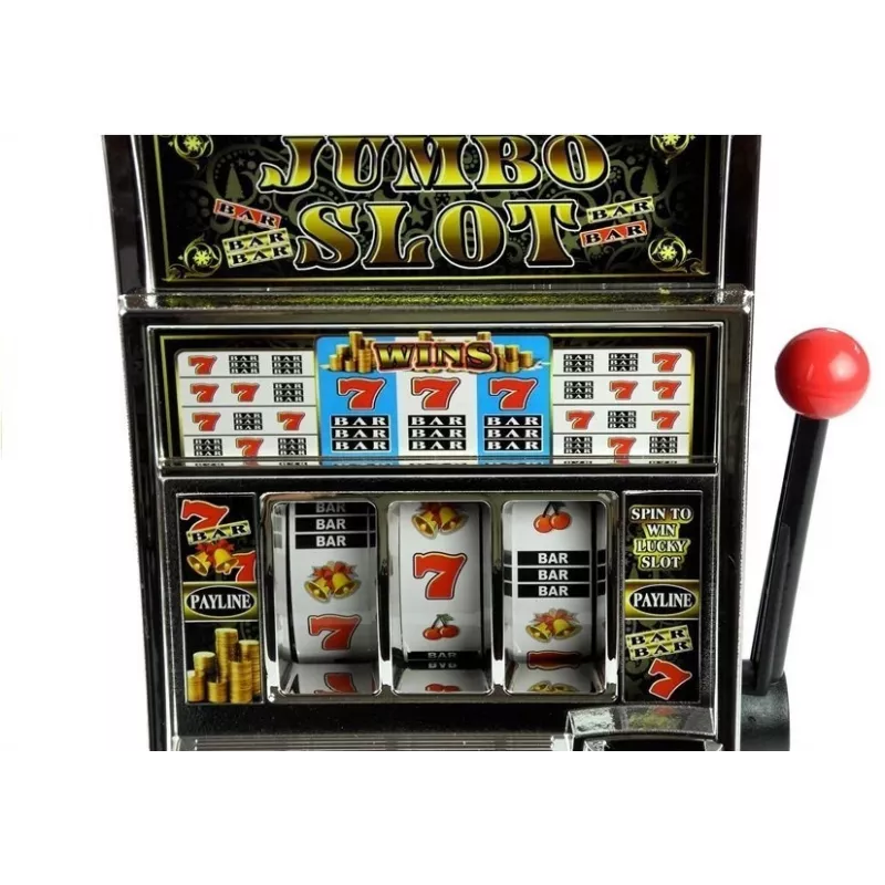 LEAN TOYS Máquina tragaperras grande Casino con sonidos Hucha