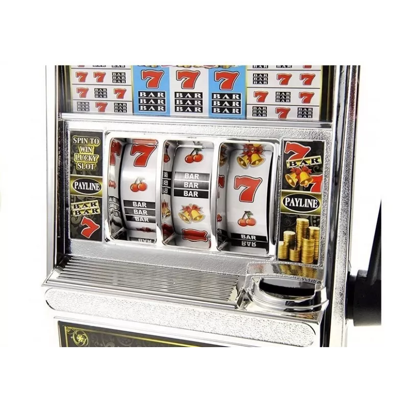 LEAN TOYS Máquina tragaperras grande Casino con sonidos Hucha