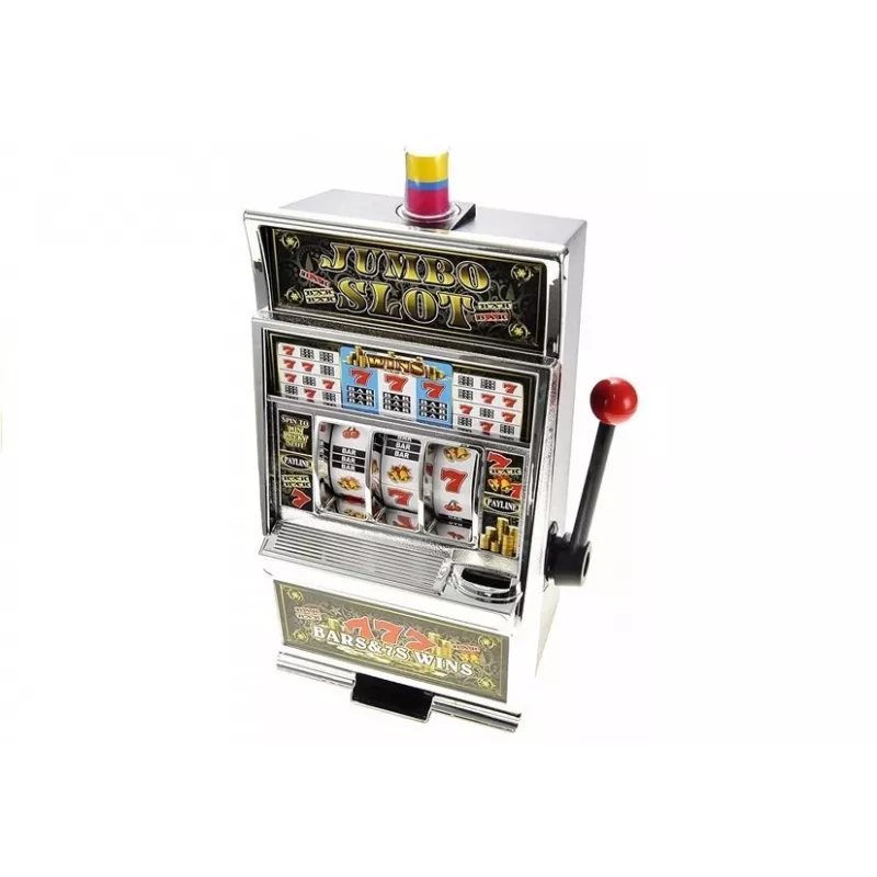 LEAN TOYS Máquina tragaperras grande Casino con sonidos Hucha