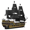LEAN TOYS Black Pearl Barco pirata Set de bloques de construcción (5266 piezas)