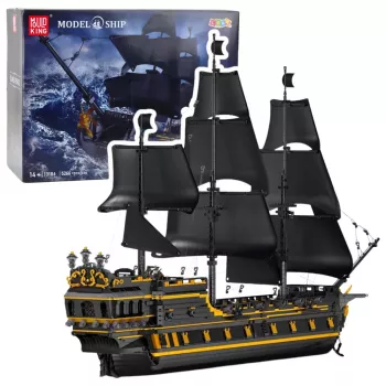 LEAN TOYS Black Pearl Barco pirata Set de bloques de construcción (5266 piezas)