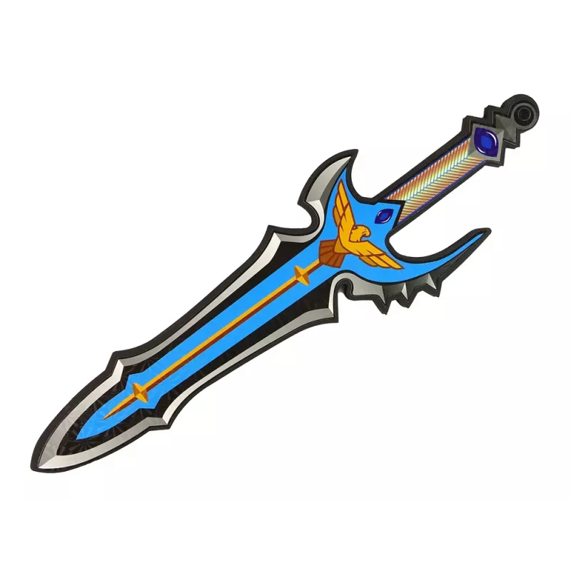 LEAN TOYS Set de espada y escudo Blue Warrior de espuma EVA