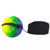 LEAN TOYS Pelota saltarina con goma elástica, sensorial, con relieves, multicolor, 6 cm