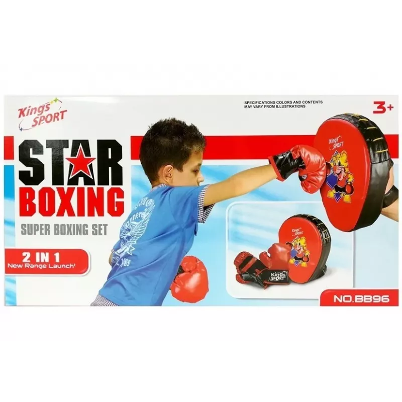 LEAN TOYS Set de boxeo con guantes y diana