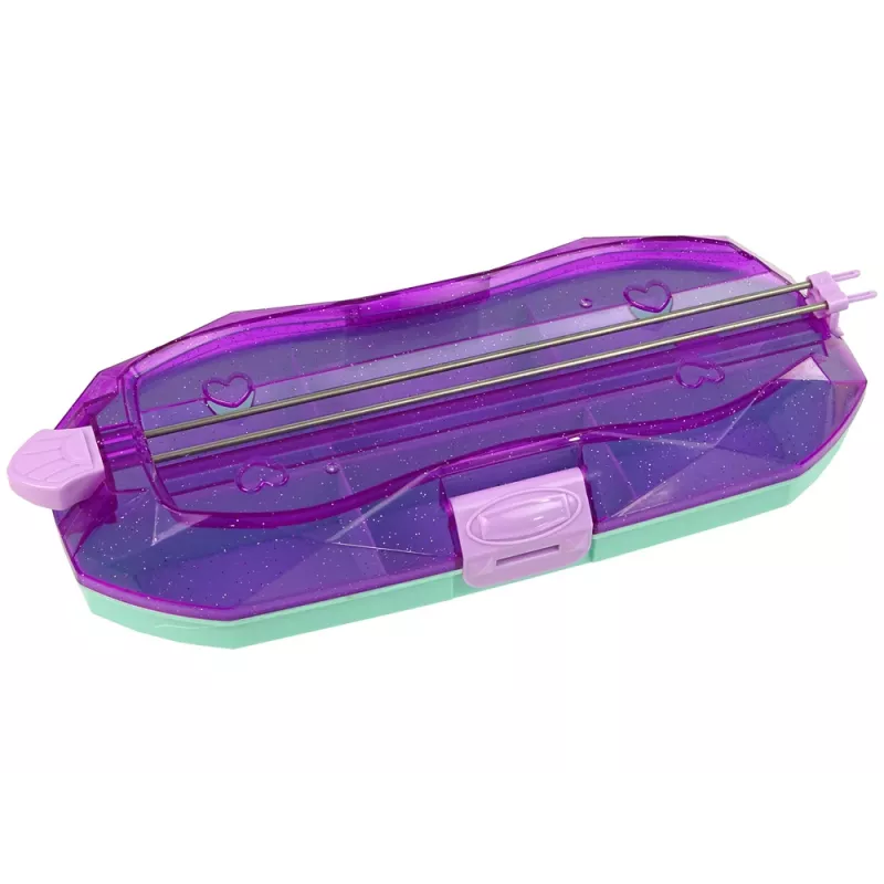LEAN TOYS Set de creación de pulseras con cuentas de colores y caja de almacenamiento