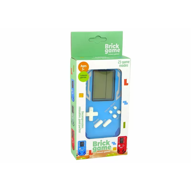 LEAN TOYS Consola de juegos Brick Game Azul