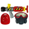 LEAN TOYS Set de brigada extintor máscara de agua casco rojo