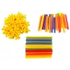 LEAN TOYS Bloques de construcción set de palos y pajitas