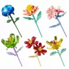 LEAN TOYS Bloques de construcción Flor individual con tallo Mix colorido 71-106 piezas