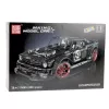 LEAN TOYS Bloques de construcción coche deportivo Mustang Hoonicorn V2 Set - 3201 piezas, escala 1:8, plástico ABS