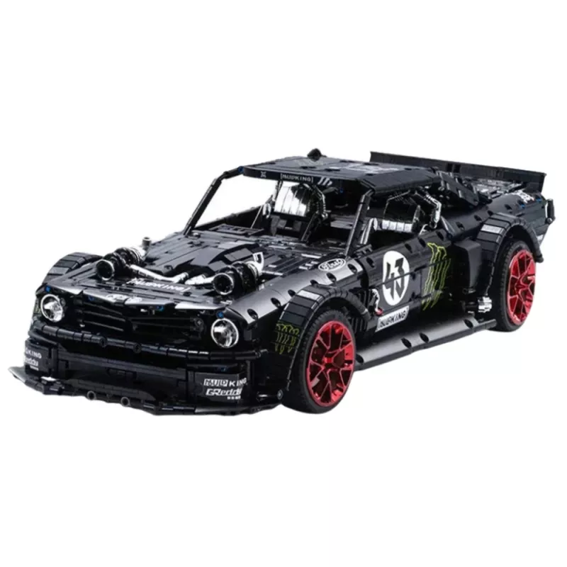 LEAN TOYS Bloques de construcción coche deportivo Mustang Hoonicorn V2 Set - 3201 piezas, escala 1:8, plástico ABS