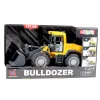 LEAN TOYS Bulldozer excavadora con luces, sonidos y pala móvil – amarillo