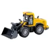 LEAN TOYS Bulldozer excavadora con luces, sonidos y pala móvil – amarillo