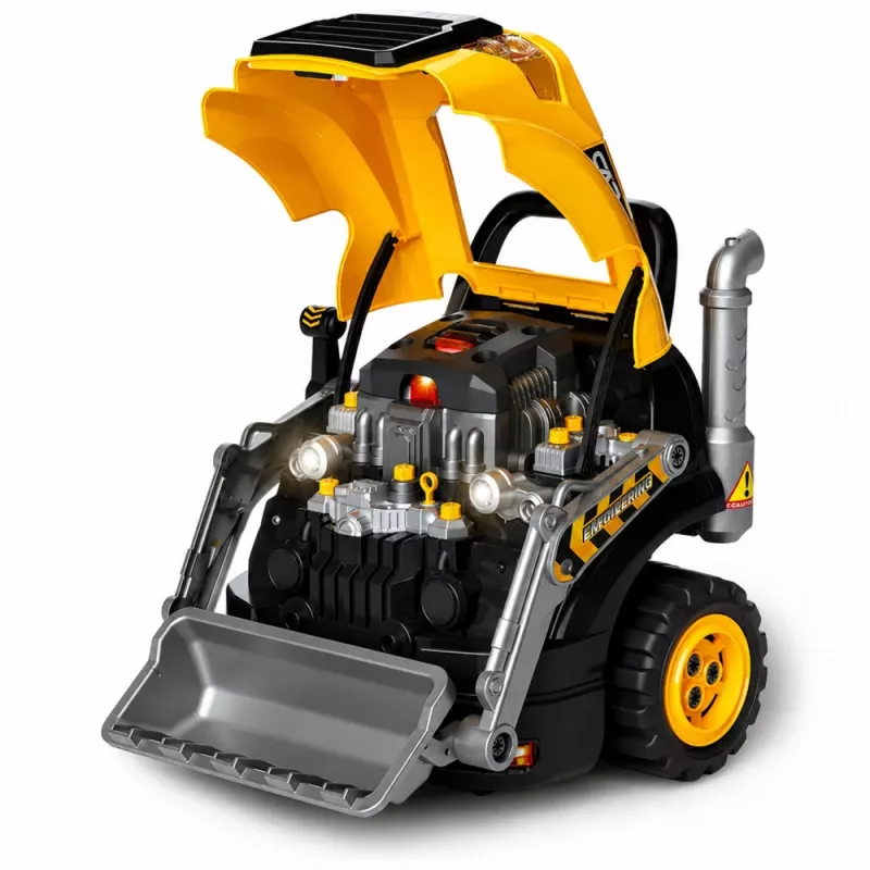 Bulldozer Excavator Take Apart Toy LEAN TOYS - Little Handyman con luces, sonidos y efecto de vapor (3+ años)