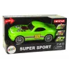 LEAN TOYS Coche 1:14 verde deportivo sonido luz vehículo