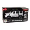 LEAN TOYS Coche todoterreno blanco sonido luces vehículo 1:14