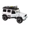 LEAN TOYS Coche todoterreno blanco sonido luces vehículo 1:14