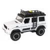 LEAN TOYS Coche todoterreno blanco sonido luces vehículo 1:14