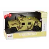 LEAN TOYS Coche militar vehículo de fricción camuflaje arena luz y sonidos