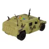 LEAN TOYS Coche militar vehículo de fricción camuflaje arena luz y sonidos